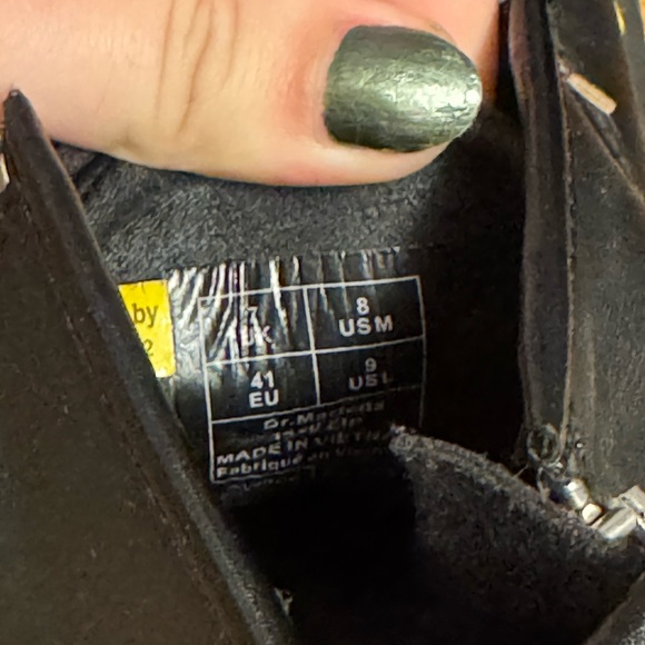 W9/M8 1460 Zip Nappa Leather Lace Up Boots (discontinued rare) - Picture 4 of 8